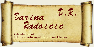 Darina Radoičić vizit kartica